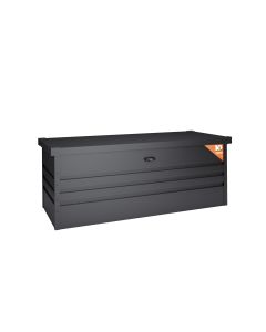 Arcón metálico jardín 716 l - 165x70x62cm – llave incluida - tapa abatible