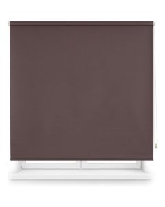 Estor enrollable opaco 180x175  marrón oscuro