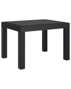 vidaXL mesa de jardín pp gris antracita 59x47x40 cm