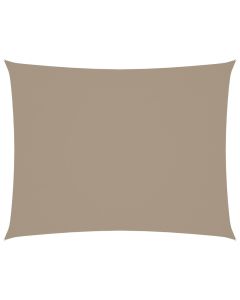 vidaXL toldo de vela rectangular tela oxford gris taupe 2x3 m