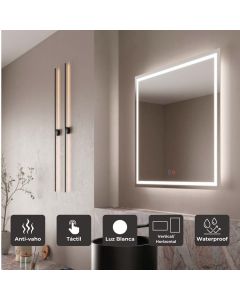 LEDimex-espejo holanda 60x80 LED cuadrado luz frontal