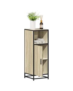 Armario de baño madera contrachapada roble sonoma 35x37,5x100cm esb5777