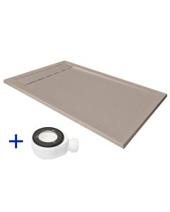 Plato de ducha de resina 190x80  premium ambiente moka  ral 9001  80x190
