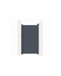 Puerta de jardin alumino"eiger" gris - 1m x 180cm