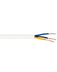 Cable H05VV-F 2x1,5mm blanco rollo 25m