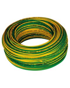 Cable H07V-K 1x6mm amarillo-verde rollo 25m