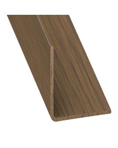 Ángulo pvc nogal 100 x 3 x 3 cm