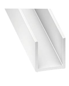 Perfil en U pvc 260x1,2x1 cm