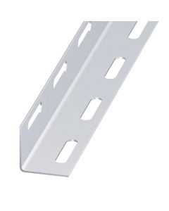 Ángulo de acero perforado galvanizado 100 x 3,8 x 3,8 cm