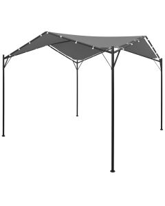 vidaXL cenador gris antracita 4x4 m