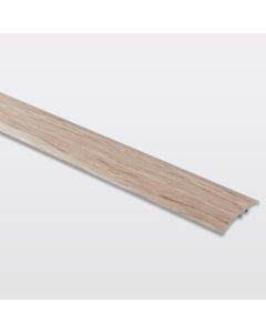 Perfil de unión plano aluminio "decor200" 180 x 3,7 cm madera