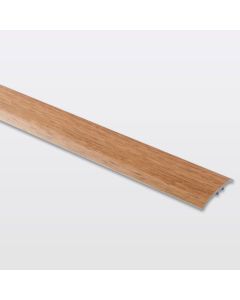 Perfil de unión plano aluminio "decor250" 93 x 3,7 cm madera
