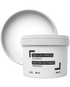 Pintura para paredes blanco 2,5 l