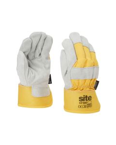 Guantes cuero con forro térmico site talla xl