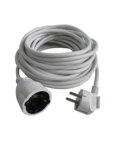Prolongador de cable h05vv-f blanco 3 x 1,5 mm² 10m