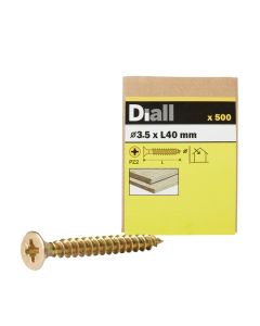 500 TORNILLOS PARA MADERA ABI PZ 3,5x40 MM DIALL