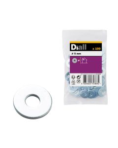 Arandela ancha m5 diall 100 uds