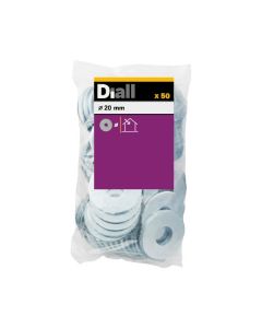 Arandela ancha m20 diall 50 uds