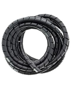 Tubo organizador de cables 2,5 m negro