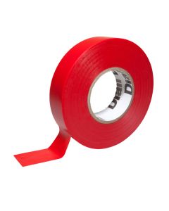 Cinta aislante 19 mm x 33 m roja diall