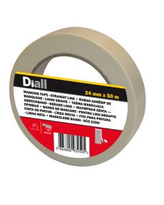 Cinta de pintor líneas rectas diall 24 mm x 50 m