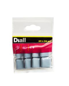 Deslizador mueble patín adhesivo 24x24 mm diall 8 uds