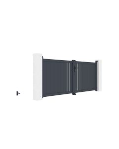 Portón eléctrico batiente 3,5m h.160cm giona + ranger b150 motorización