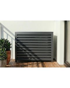 Cubierta aire acondicionado aluminio gris aneto 69x94x43 cm