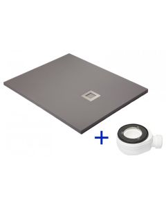 Plato de ducha gris ral 7037 80x160