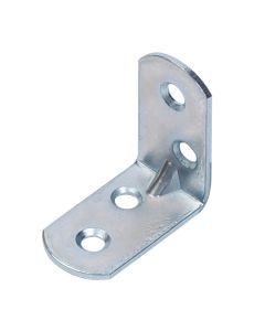 Escuadra con nervio puntas redondas 40 x 40 x 16 mm