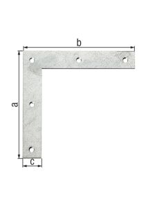 Escuadra plana esquina 120 x 120 mm