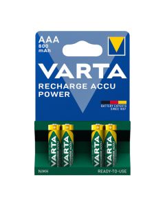 Pack 4 pilas recargables aaa varta