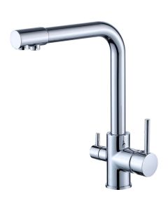 Valaz grifo de cocina osmosis 3 vías redondo cromado