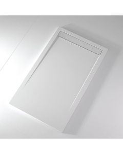 Plato de ducha pizarra clever blanco  90x210 cm rejilla color
