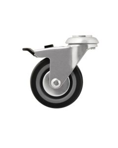 Rueda giratoria ø 7,5 cm con pasador y freno