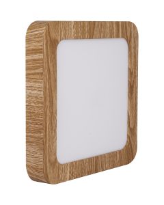 Downlight led cuadrado efecto madera 22cm AllInOne