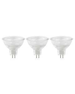 Pack de 3 bombillas led mr16 gu5.3 345lm 3,4w luz neutra