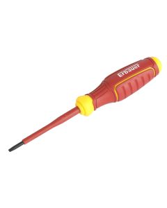 Destornillador aislante VDE plano 75x3.5 Erbauer