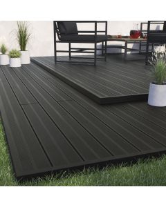 Lama composite Neva gris 220x14,5 cm Blooma