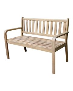 Banco de jard&iacute;n de madera de Acacia con respaldo Riveo GoodHome