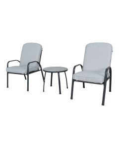 Conjunto de jard&iacute;n de acero para 2 personas Casima