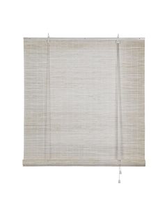 Storesdeco | estor de bambú, estor enrollable lamas blanco, 150x175 cm