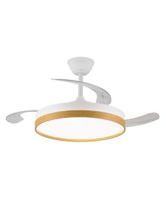 Ventilador de techo secuoya blanco cct regulable 106cm