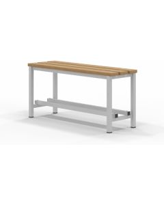 Spacio banco de madera norrköping, vestuarios, exterior. Bancada 1m