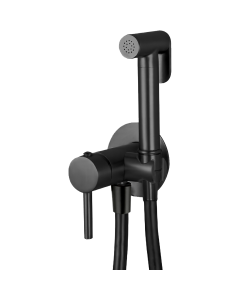 Valaz grifo de bidet empotrado redondo negro mate