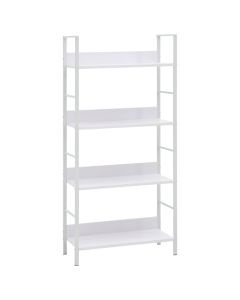 vidaXL estantería 4 niveles madera ingeniería blanco 60x27,6x124,5 cm
