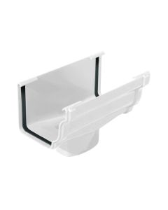 Bajada para canalón cornisa de pvc blanco