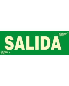 Señal salida PVC 30x10cm rd12104