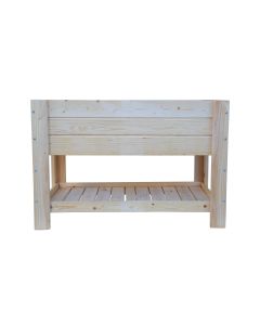 Mesa de cultivo de madera 119x65x80 cm 180l el sotillo natural