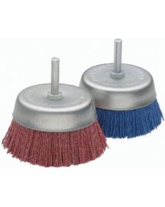 Cepillo taza nylon abrasivo